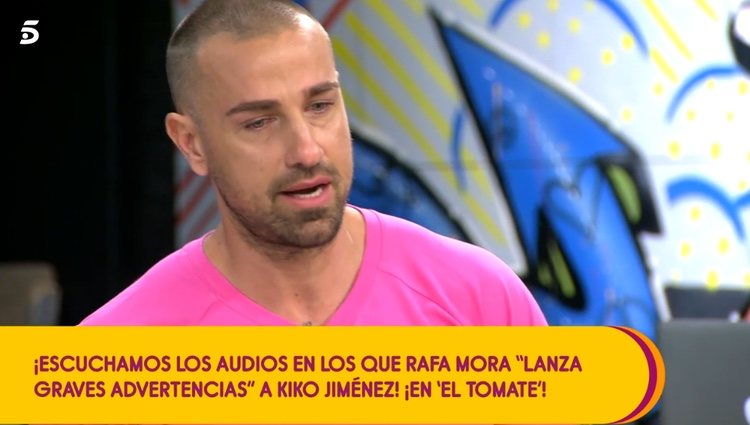 Rafa Mora no puede evitar las lágrimas en 'Sálvame' / Telecinco.es