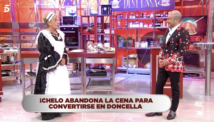 Chelo García Cortés, encantada con su papel de doncella | Foto: Telecinco.es
