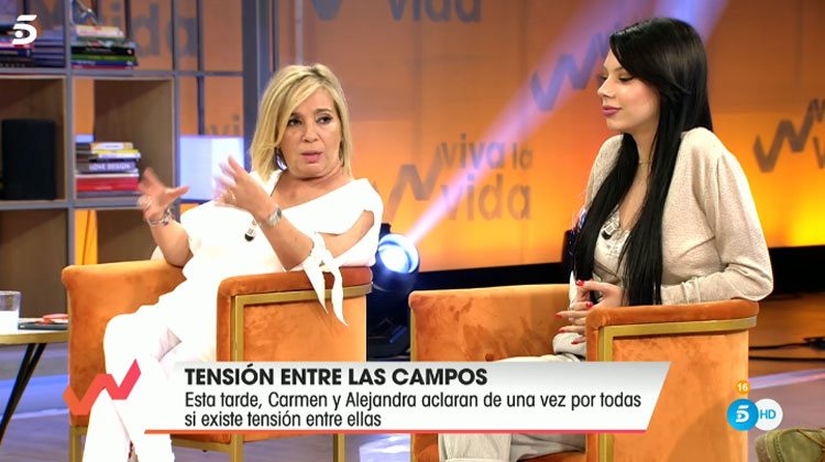 Carmen Borrego y Alejandra Rubio en 'Viva la vida'