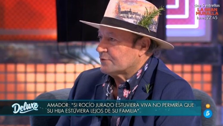 Amador Mohedano hablando de su hermana Rocío Jurado / Telecinco.es