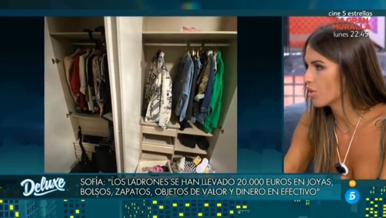 Sofía Suescun ha puesto una alarma para evitar futuros robos / Telecinco.es