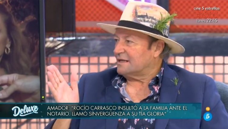 Amador Mohedano hablando de su sobrina Rocío Carrasco / Telecinco.es