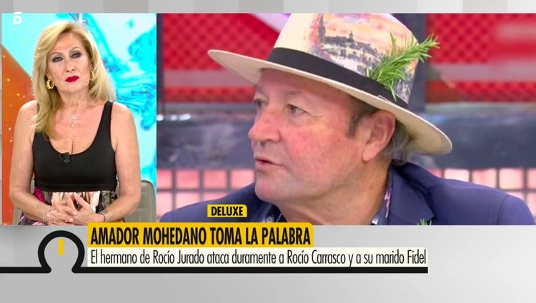 Rosa Benito viendo las declaraciones de Amador Mohedano / Telecinco.es