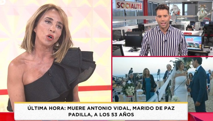 María Patiño hablando de la noticia | Foto: telecinco.es