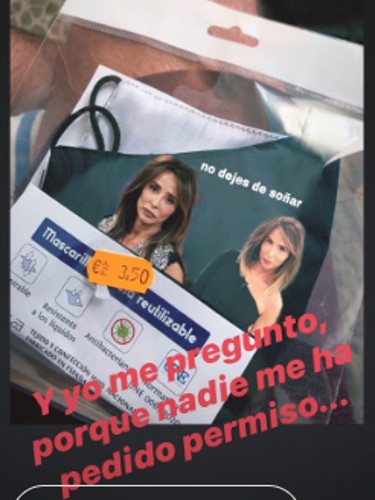 María Patiño quejándose de las mascarillas | Instagram
