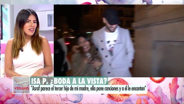 Chabelita hablando de su boda con Asraf / Telecinco.es