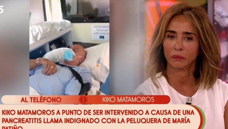 Kiko Matamoros llama desde el hospital para explicar la situación | Foto: telecinco.es
