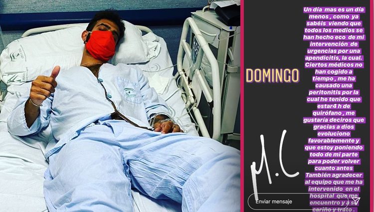 Manuel Cortés explica que una apendicitis no tratada a tiempo le causó una peritonitis | Foto: Instagram