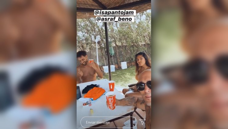 Asraf, Isa Pantoja y Kiko Rivera en Cantora | Instagram