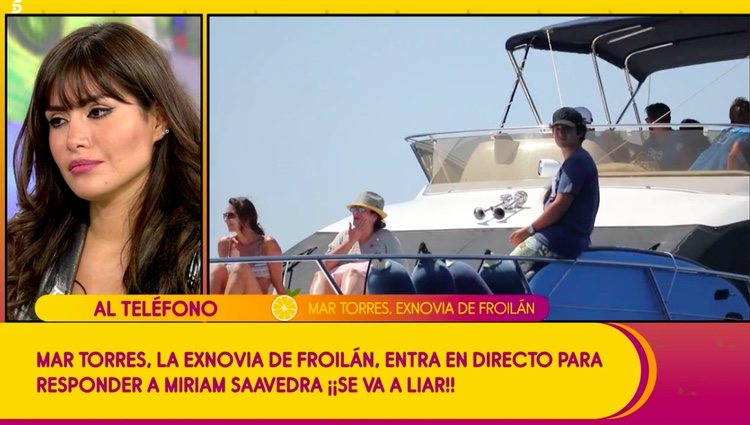 Mar Torres hablando con 'Sálvame' / Telecinco.es