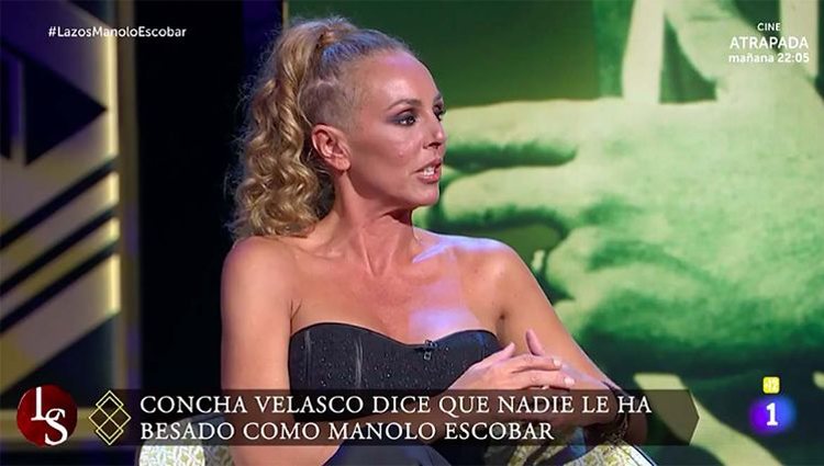 Rocío Carrasco hablando de Manolo Escobar en 'Lazos de sangre'/ Foto: La 1
