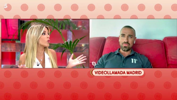 Oriana Marzoli y Rafa Mora enfrentándose en 'Sálvame' / Telecinco.es