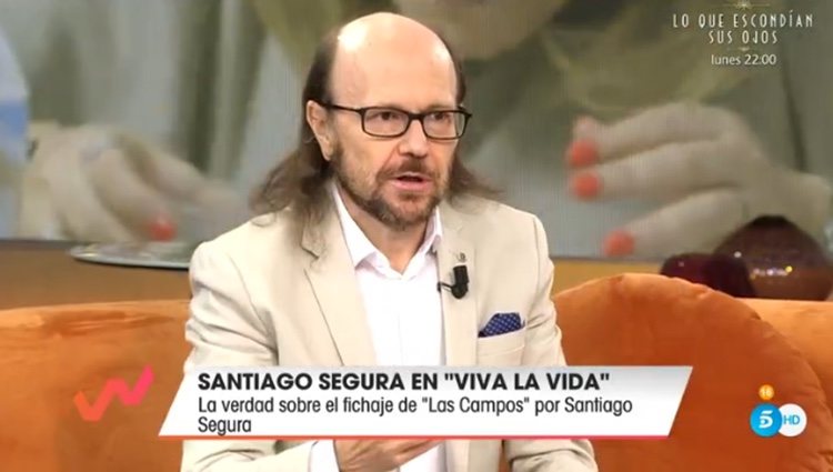 Santiago Segura desmintiendo la noticia de las Campos / Telecinco.es