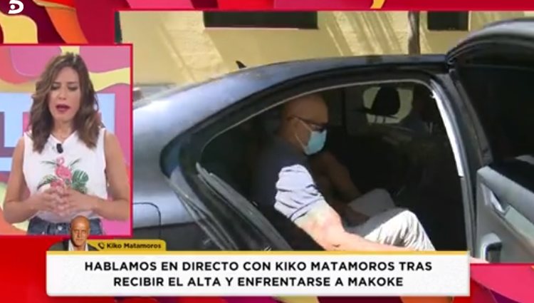 Kiko Matamoros montándose en un coche/ Foto: telecinco.es