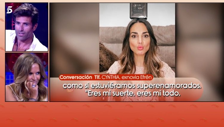 Cynthia, supuesta exnovia de Efrén / Telecinco.es
