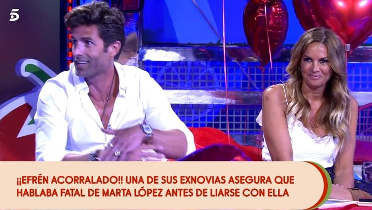 Efrén explicando su relación con Cynthia / Telecinco.es