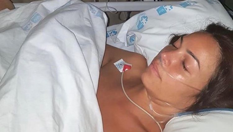 Nerea Garmendia ingresada en el hospital/ Foto: Instagram