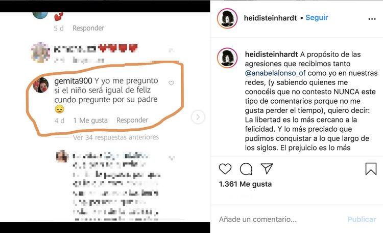 Heidi Steinhardt, harta de los comentarios homófobos contra su familia | Foto: Instagram