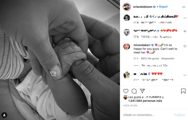 Miranda Kerr, feliz por el nacimiento de la hija de Katy Perry y Orlando Bloom | Foto: Instagram
