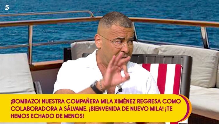 Jorge Javier en su vuelta de vacaciones / Telecinco.es