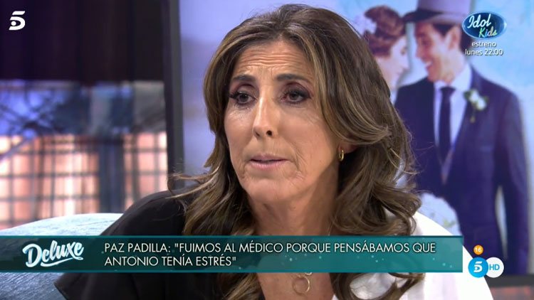 Paz Padilla explica cómo vivió la enfermedad y muerte de su marido