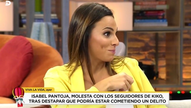 Irene Rosales defendiendo a su marido en 'Viva la vida' / Telecinco.es
