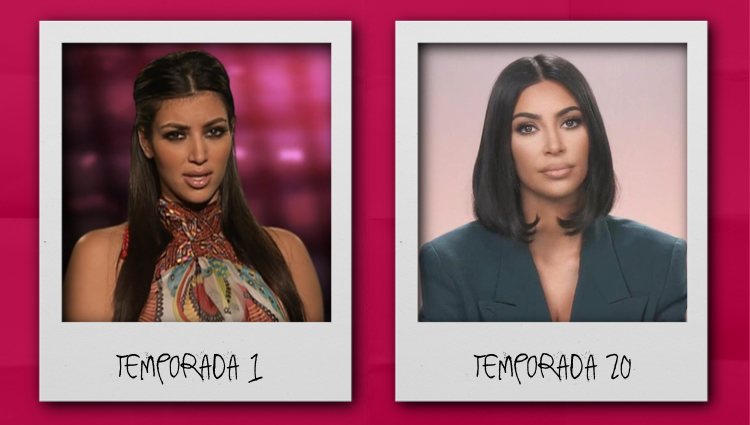 El antes y el después de Kim Kardashian en 'KUWTK'