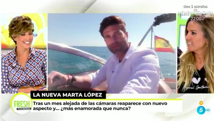 Marta López hablando de Efrén Reyero / Telecinco.es