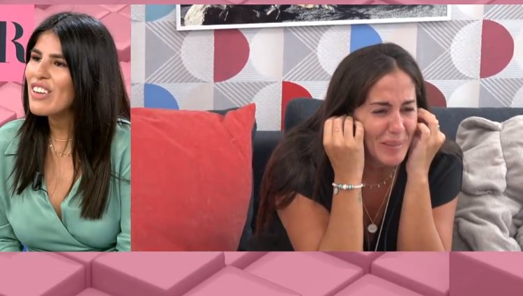 Anabel Pantoja llora al escuchar a su prima | Foto: telecinco.es