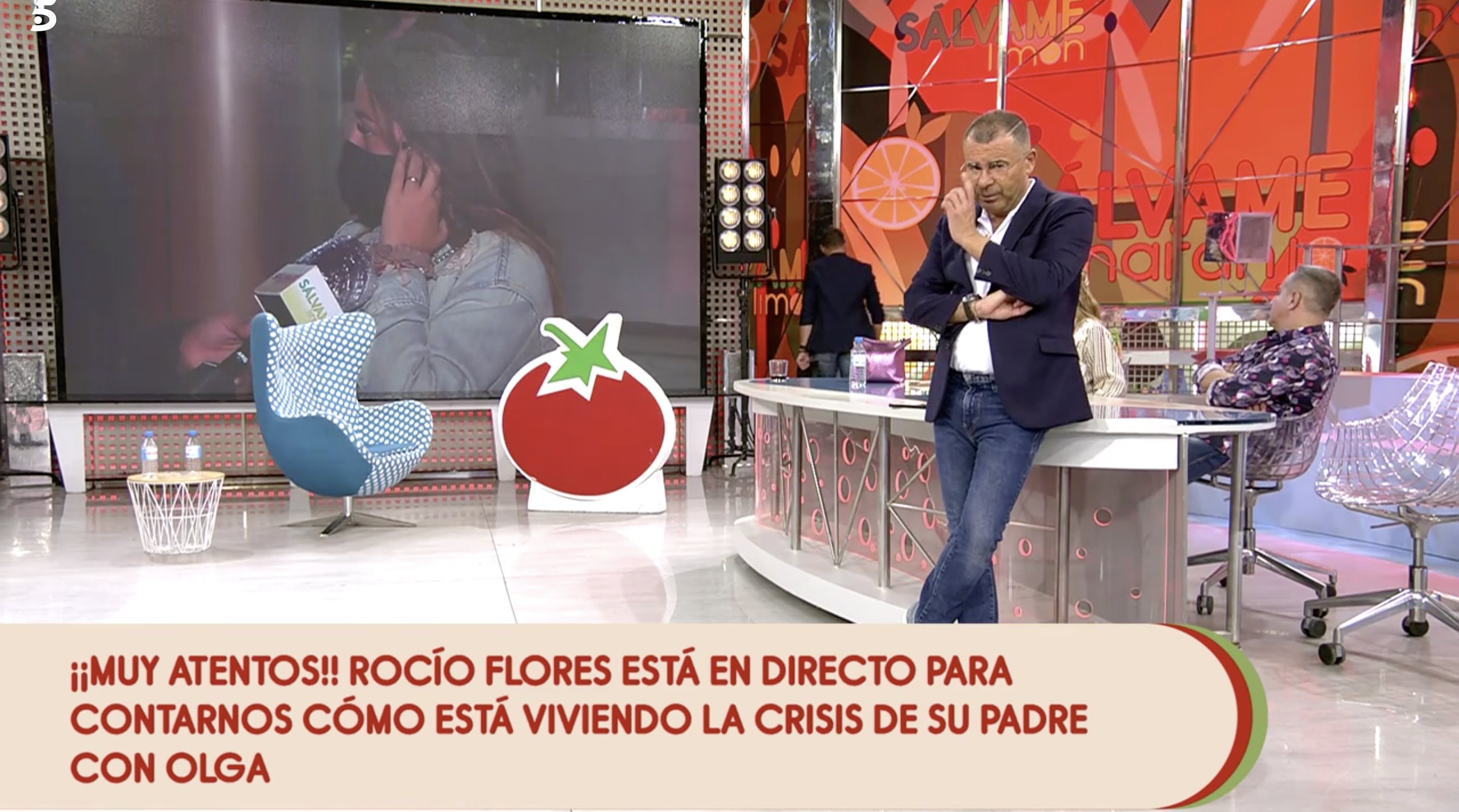 Antonio David Flores abandona el plató al oir a su hija | Foto: Telecinco.es