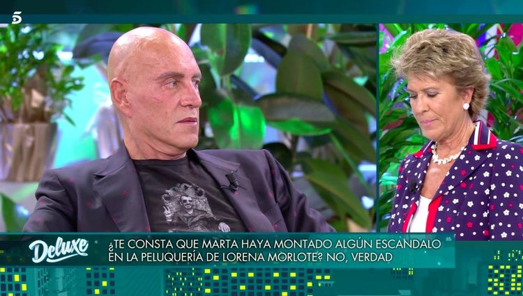 Kiko Matamoros contestando a las preguntas de Conchita / Telecinco.es