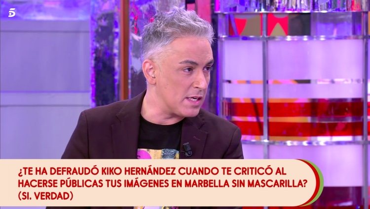 Kiko Hernández hablando de su decepción con Marta López / Telecinco.es