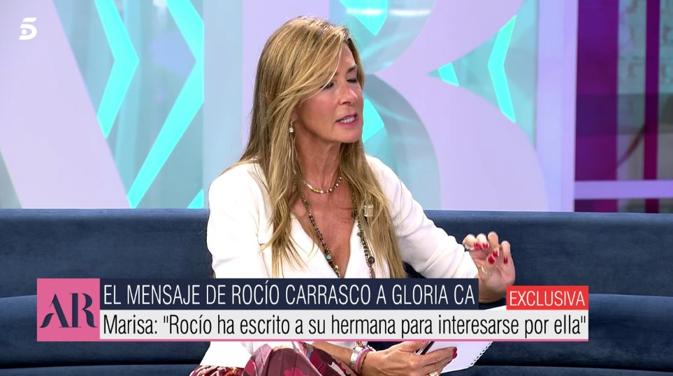 María Martín-Blázquez confirma los rumores de la conversación entre Rocío Carrasco y Gloria Camila | Foto: Telecinco