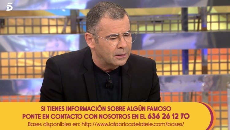 Jorge Javier Vázquez habla de la situación | Foto: telecinco.es