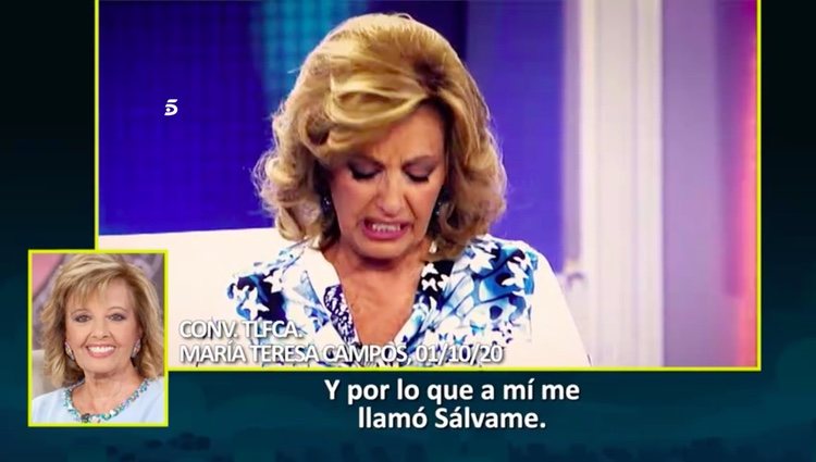 María Teresa contando quién contactó con ella / Telecinco.es