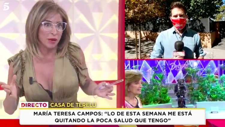 María Patiño hablando de sus mensajes con María Teresa Campos / Telecinco.es