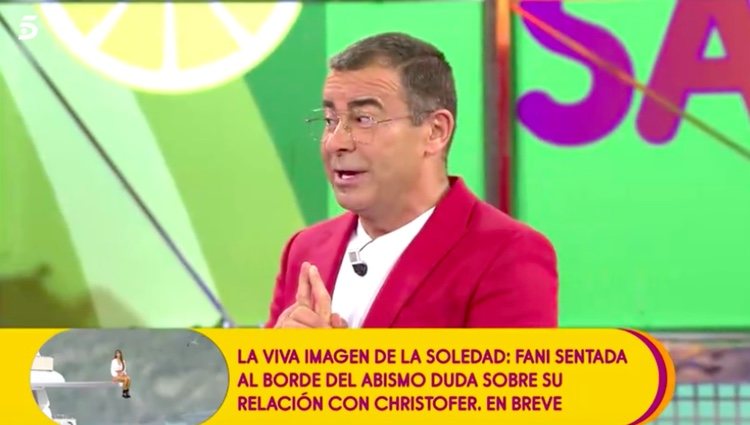 Jorge Javier Vázquez sacando el tema a Belén Esteban / Telecinco.es