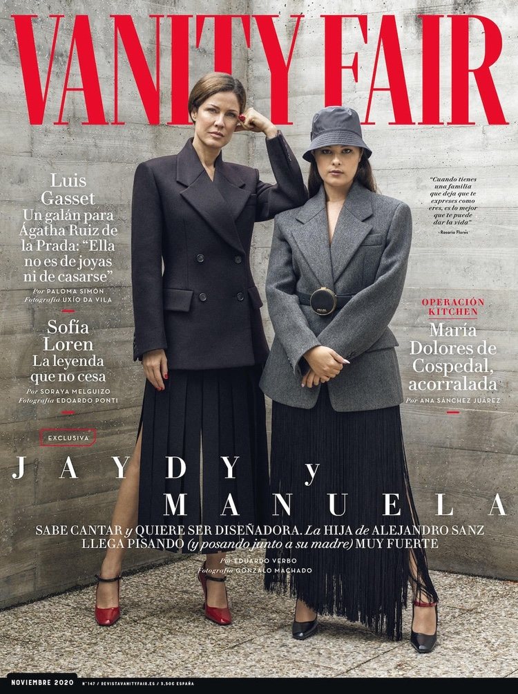 Manuela Sanz en la portada de Vanity Fair con su madre
