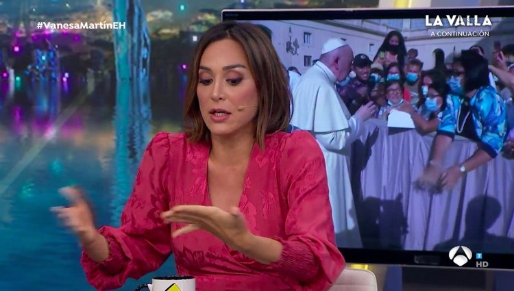 Tamara Falcó contando su anécdota con el Papa / Antena3.com