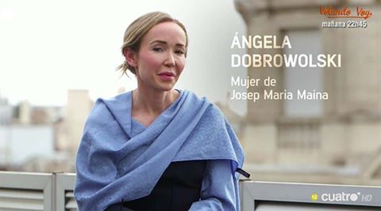 Angela Dobrowolski durante su entrevista en 'El punto de mira' de Cuatro