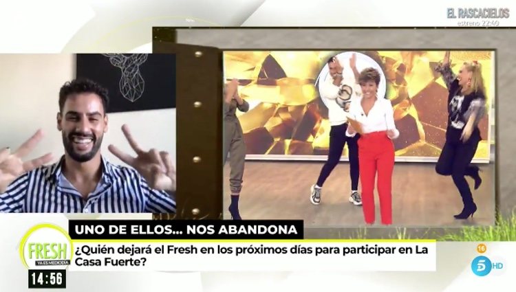'Ya es mediodía' anunciando a Asraf como concursante de 'La casa fuerte 2' / Telecinco.es