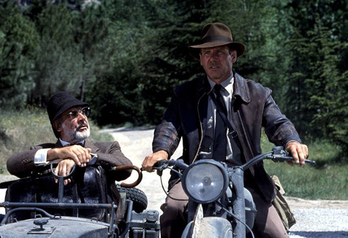 Sean Connery y Harrison Ford, juntos en un fotograma de 'Indiana Jones'