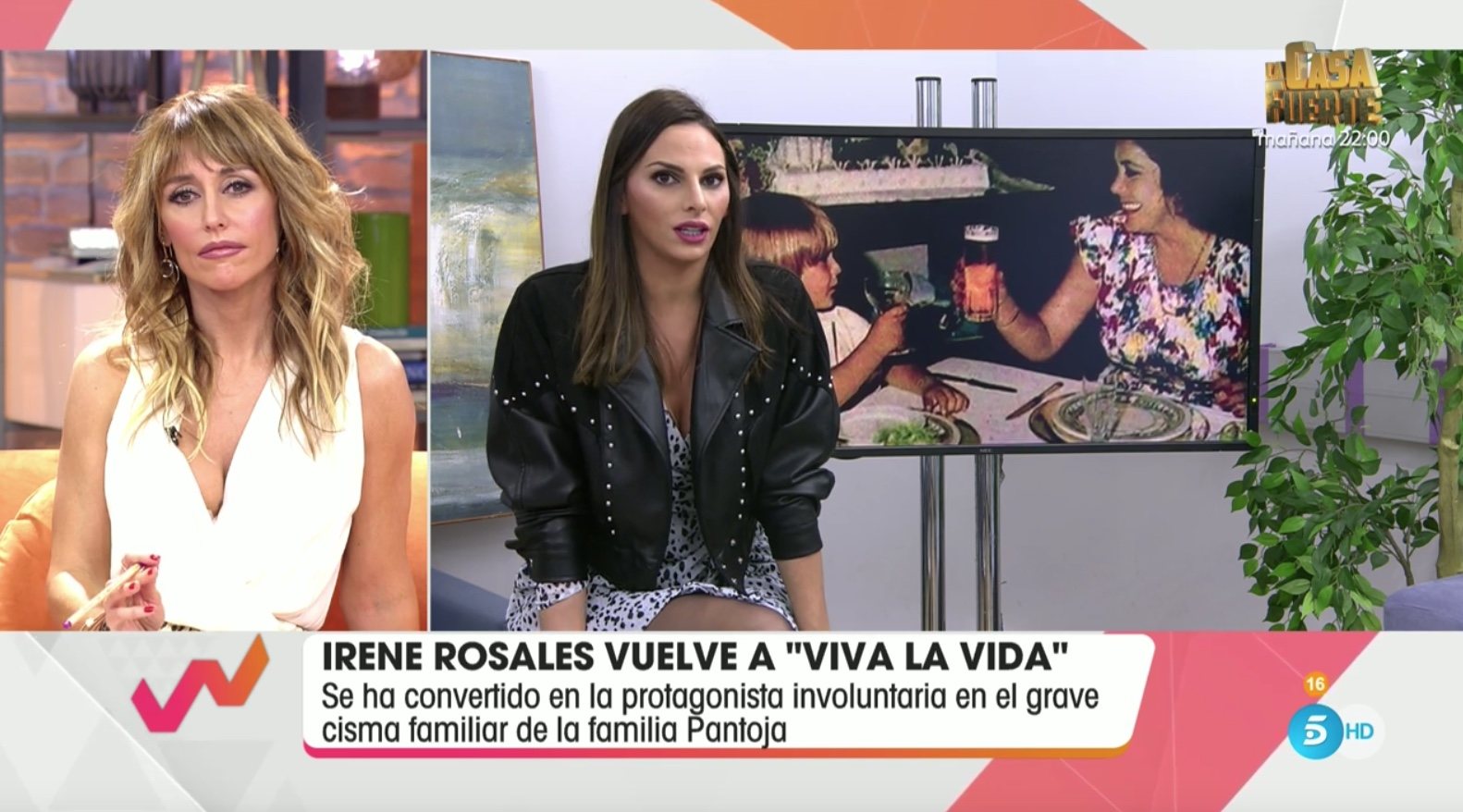 Irene Rosales habla en 'Viva la Vida'/ Foto: telecinco.es