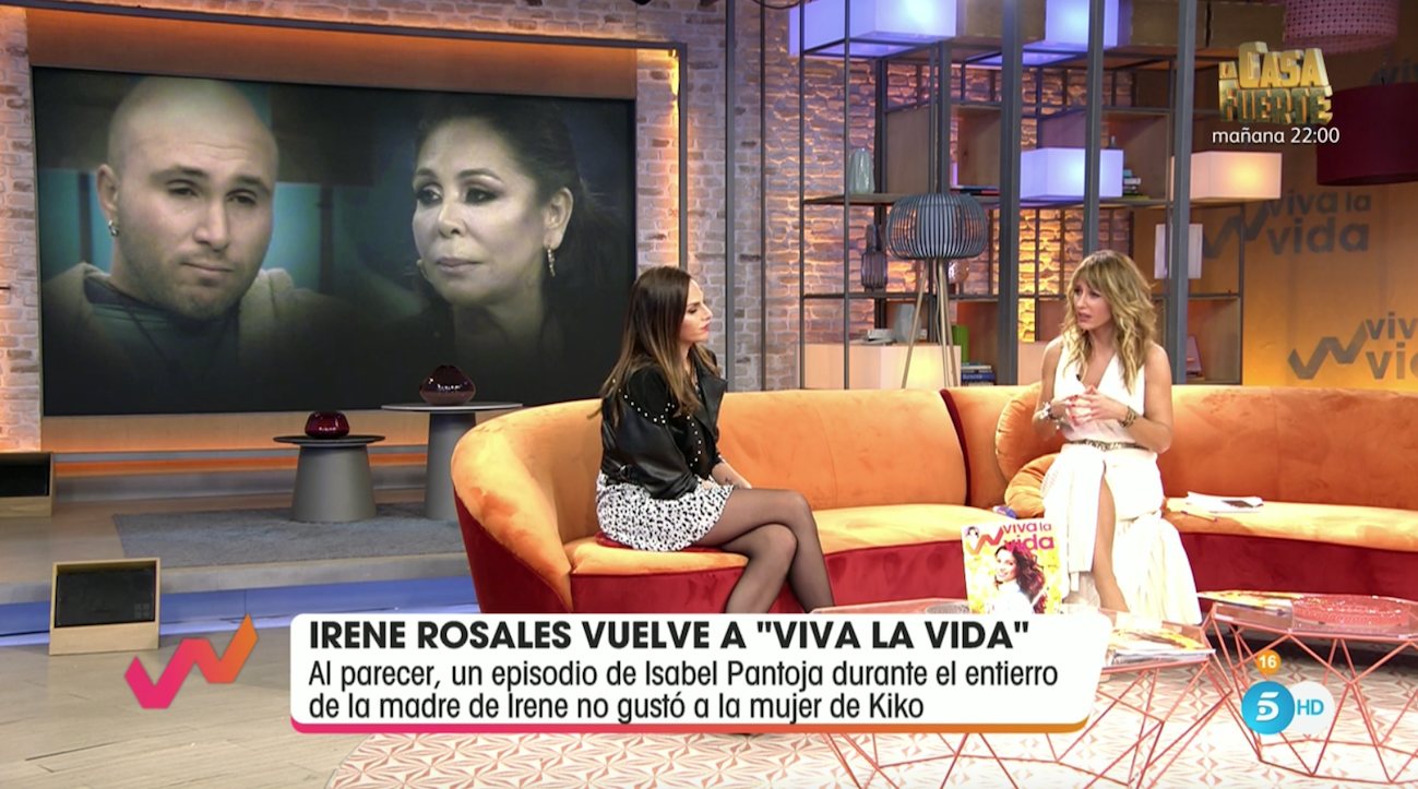 Irene Rosales habla de la entrevista de su marido en 'Viva la Vida'/ Foto: telecinco.es