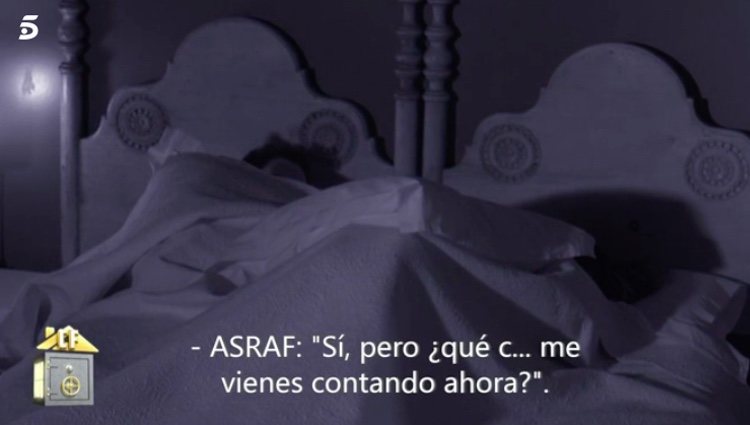 Asraf no correspondiendo a Isa Pantoja como esperaba / Telecinco.es