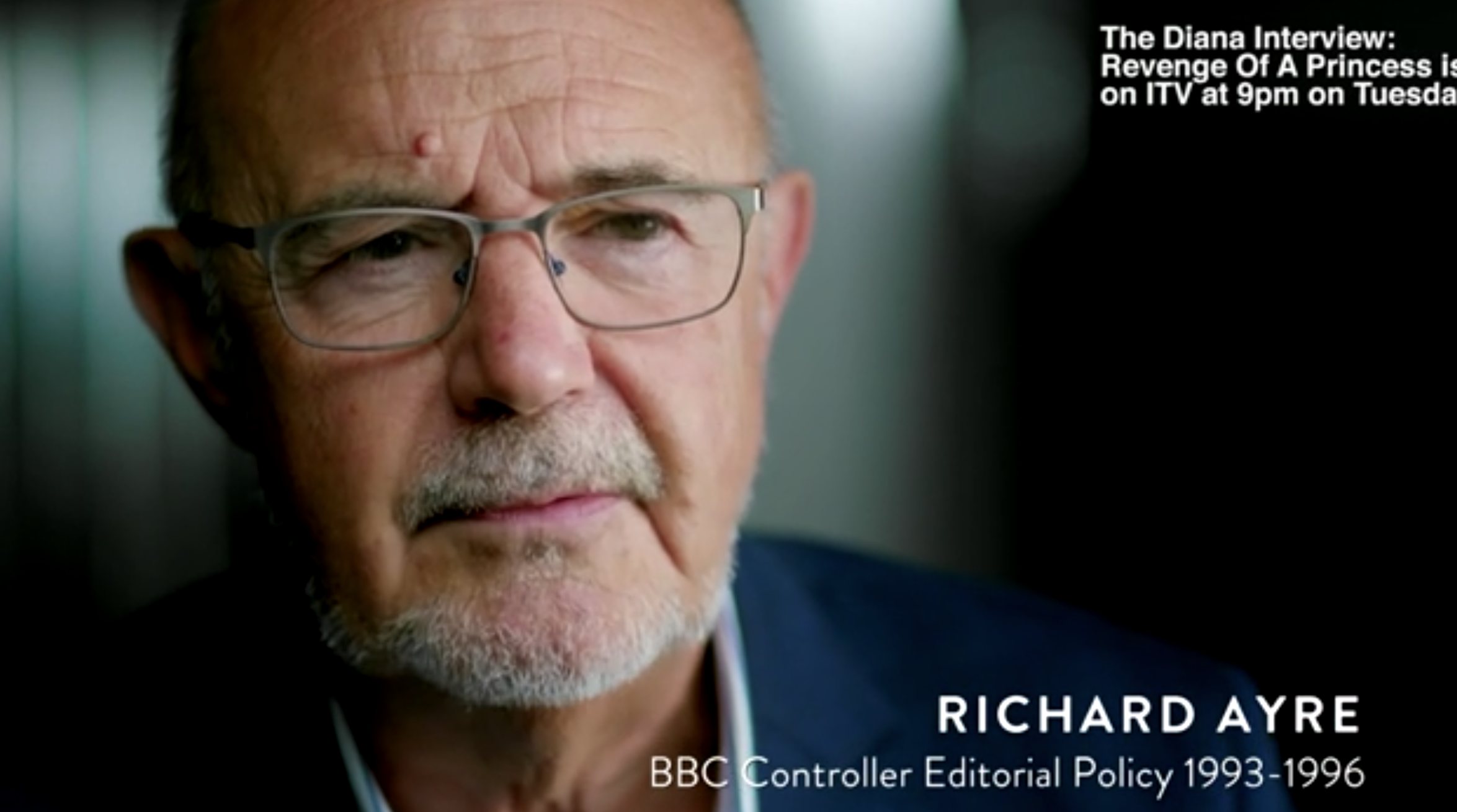 Richard Ayre, ex Jefe de política editorial de la BBC, en el documental de ITV