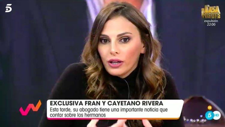 Irene Rosales contando cómo está Kiko Rivera / Telecinco.es