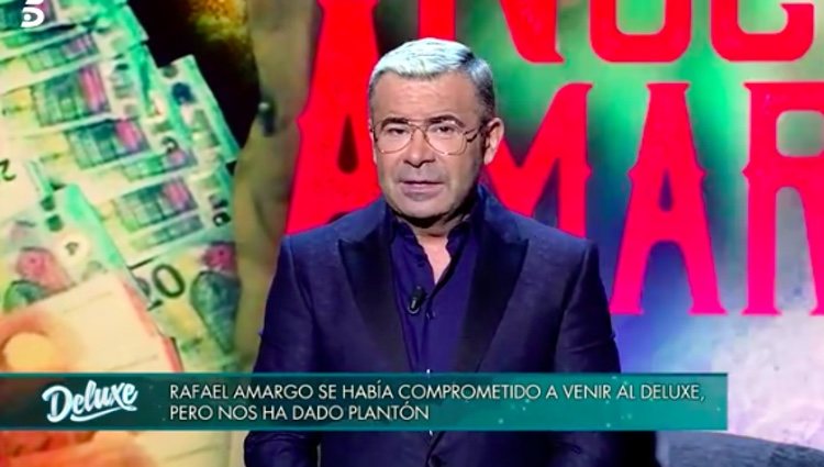 Jorge Javier Vázquez explicando el plantón de Rafael Amargo / Telecinco.es