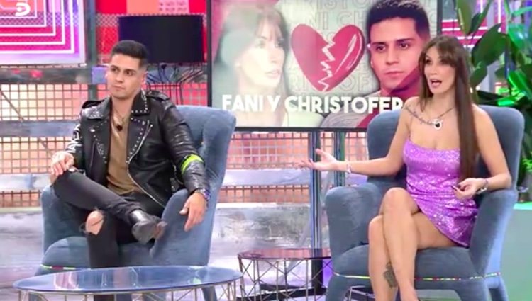 Christofer y Fani hablando de cómo está su relación / Telecinco.es