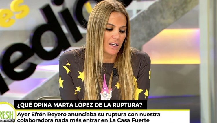 Marta López habla de la ruptura | Foto: telecinco.es